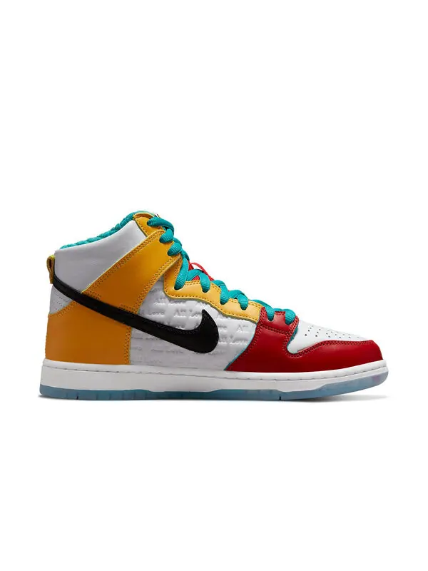 Кроссовки x froskate sb dunk высокие Nike — изображение 2 из 4, белый/черный/красный