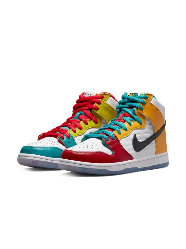 Кроссовки x froskate sb dunk высокие Nike — изображение 3 из 4, белый/черный/красный