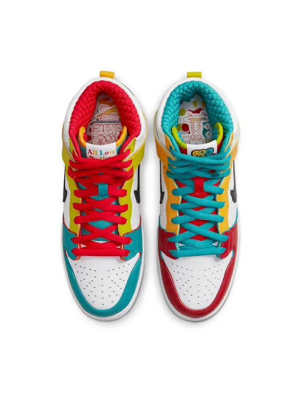 Кроссовки x froskate sb dunk высокие Nike — изображение 4 из 4, белый/черный/красный