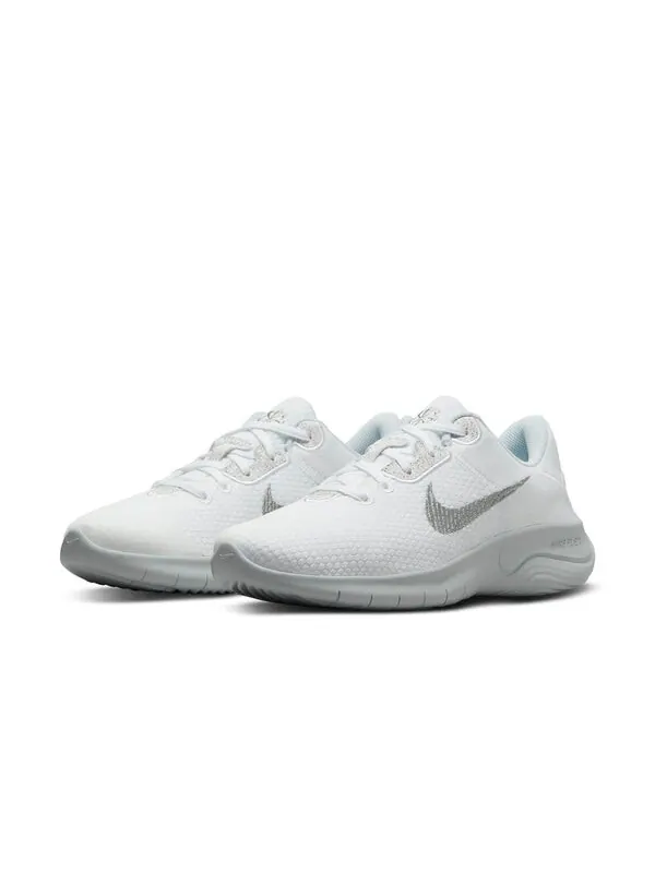 Кроссовки flex experience run 11 wide Nike — изображение 3 из 4, белый/серебристый