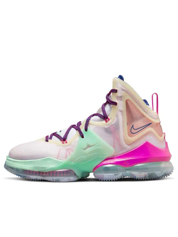 Кроссовки lebron 19 'valentine's day' Nike — изображение 1 из 4, белый/зеленый/розовый