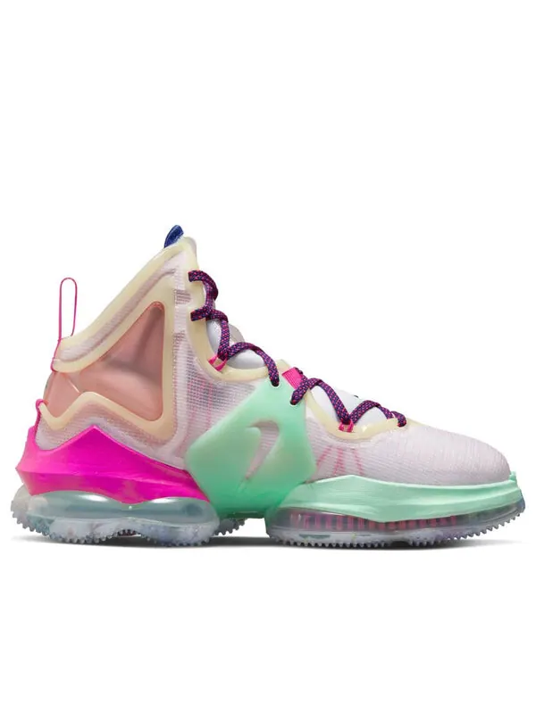 Кроссовки lebron 19 'valentine's day' Nike — изображение 2 из 4, белый/зеленый/розовый
