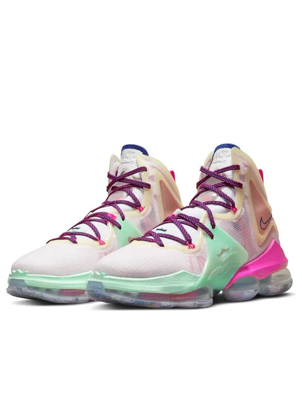 Кроссовки lebron 19 'valentine's day' Nike — изображение 3 из 4, белый/зеленый/розовый