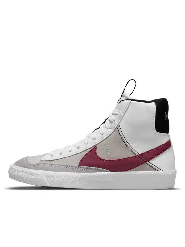 Кроссовки blazer mid '77 se 'white rush maroon' Nike — изображение 1 из 4, белый/черный/белый