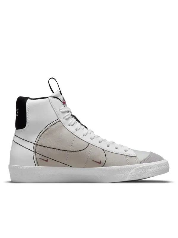 Кроссовки blazer mid '77 se 'white rush maroon' Nike — изображение 2 из 4, белый/черный/белый