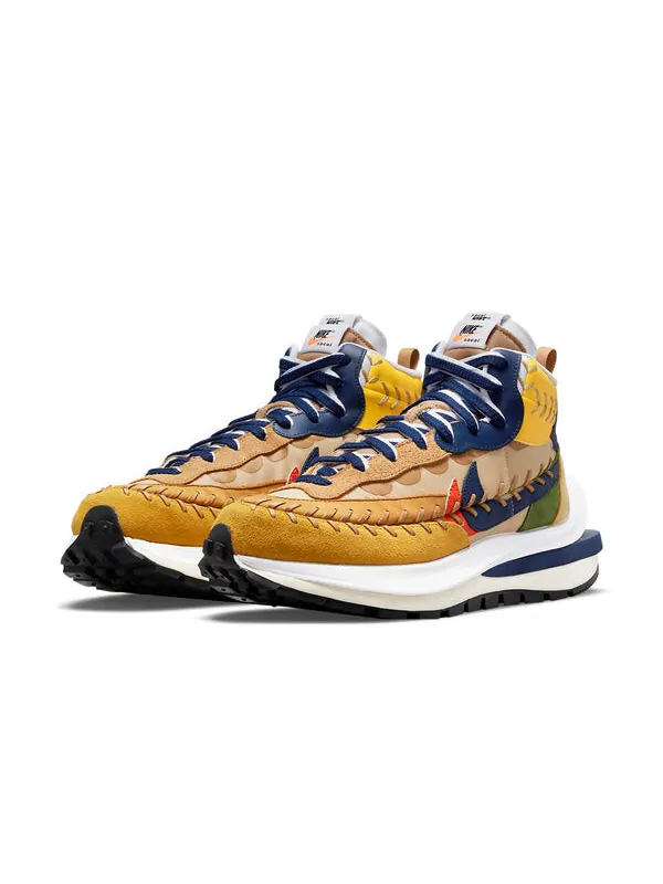 Кроссовки x sacai x jean paul gaultier vaporwaffle 'sesame' Nike — изображение 3 из 4, синий/белый