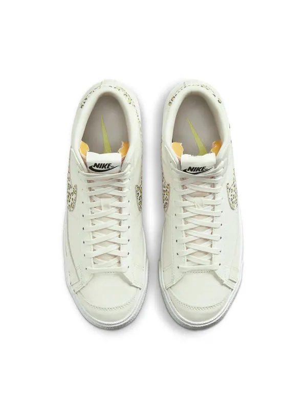 Кроссовки blazer mid lemon leopard' Nike — изображение 4 из 4, белый