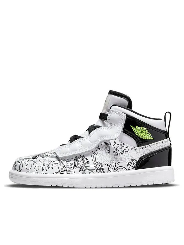 Кроссовки 1 средний alt se Air Jordan — изображение 1 из 4, белый/черный