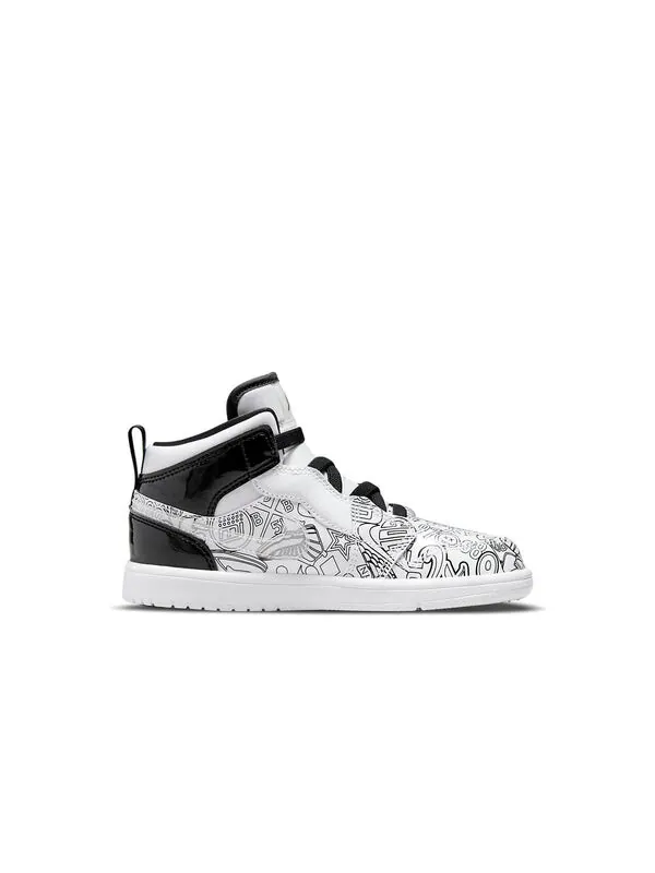 Кроссовки 1 средний alt se Air Jordan — изображение 2 из 4, белый/черный
