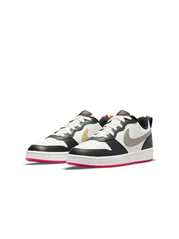 Кроссовки Court Borough Low 2 SE Nike — изображение 3 из 4, черный/белый/серебристый