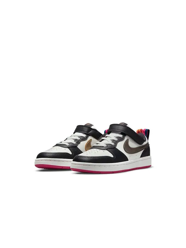 Кроссовки Court Borough Low 2 SE Nike — изображение 3 из 4, белый/черный/розовый