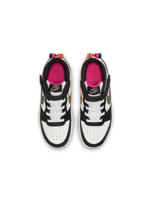 Кроссовки Court Borough Low 2 SE Nike — изображение 4 из 4, белый/черный/розовый