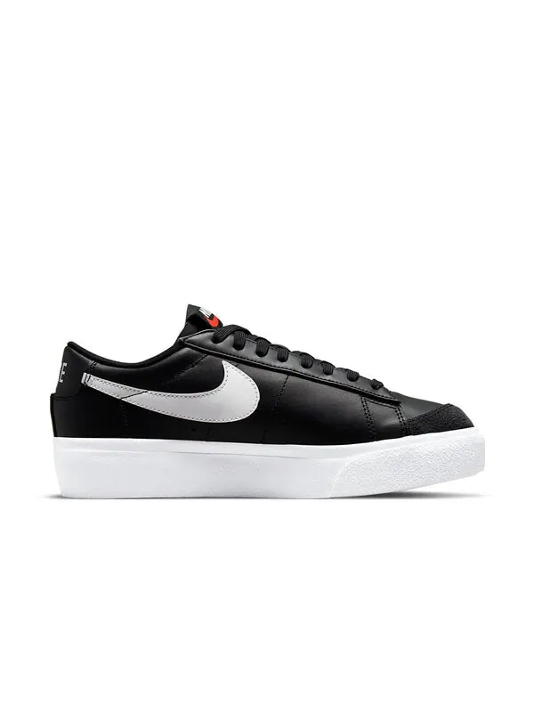 Кроссовки блейзер низкая платформа Nike — изображение 2 из 4, черный/белый