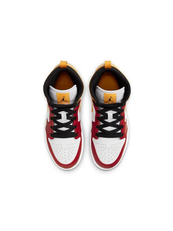 Кроссовки 1 средний размер Air Jordan — изображение 4 из 4, белый/красный/желтый