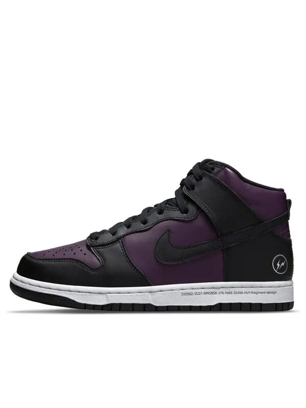 Кроссовки x fragment design dunk high 'beijing' Nike — изображение 1 из 4, винный/черный/белый