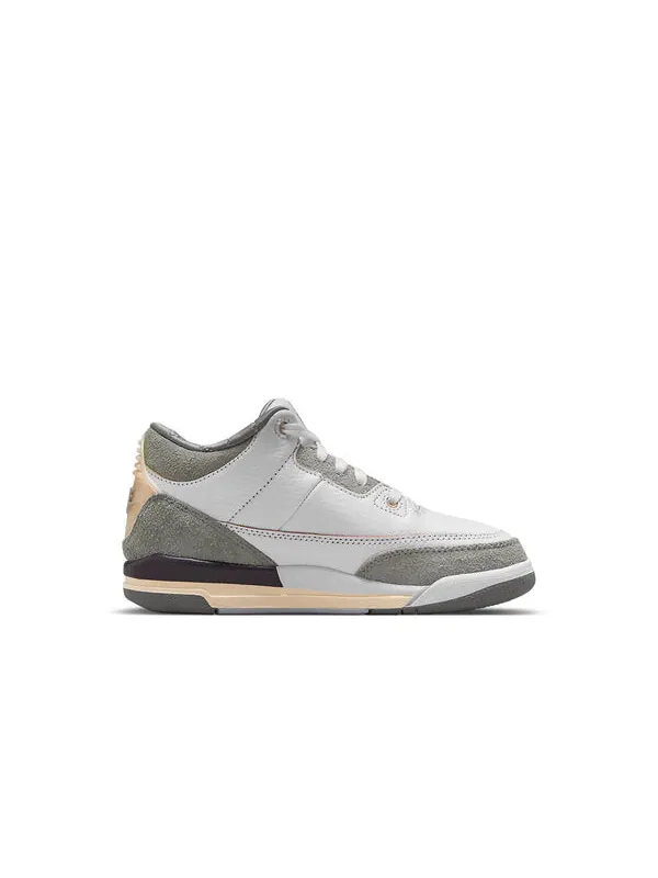 Кроссовки 3 xa ma maniere ретро sp Air Jordan — изображение 2 из 4, кремовый белый/серый