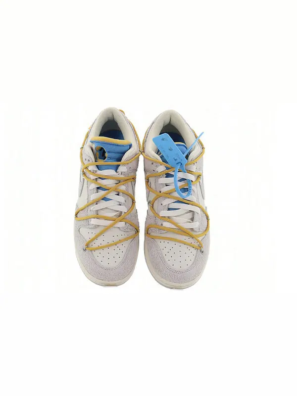 Кроссовки x off white dunk low Nike — изображение 4 из 4, серый/белый