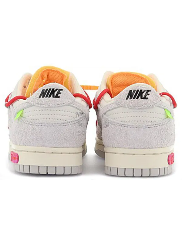 Кроссовки x off white dunk low Nike — изображение 4 из 4, серый/белый
