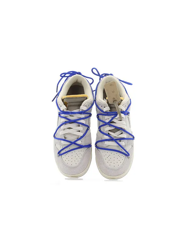 Кроссовки x off white dunk low Nike — изображение 4 из 4, серый/белый