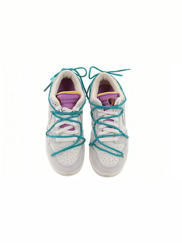 Кроссовки x off white dunk low Nike — изображение 4 из 4, серый/белый