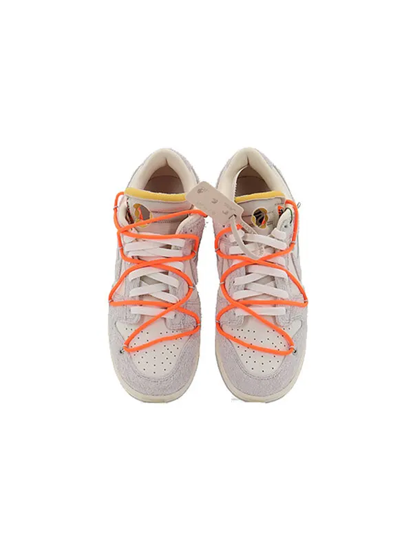 Кроссовки x off white dunk low Nike — изображение 4 из 4, серый/белый