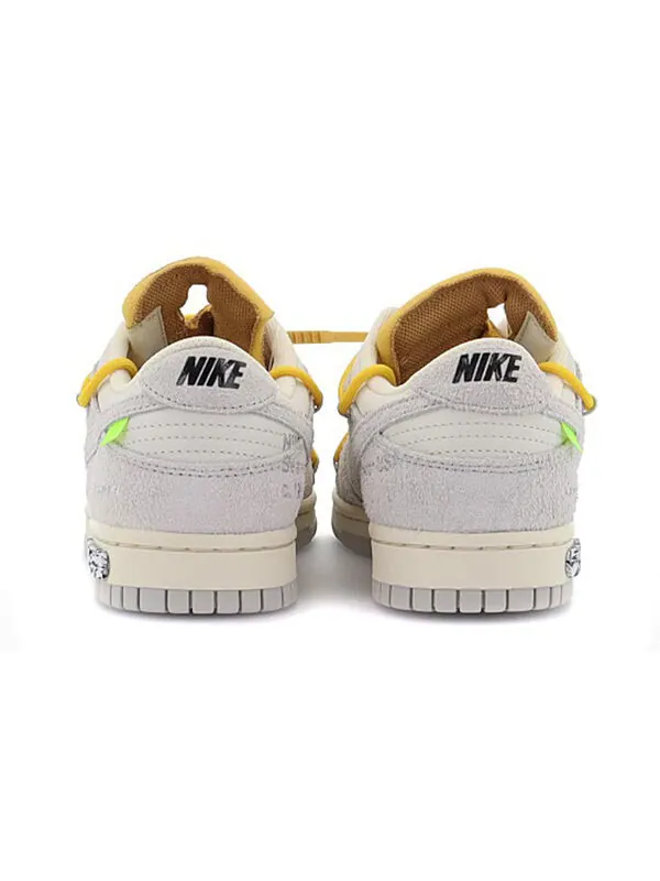 Кроссовки x off white dunk low Nike — изображение 4 из 4, серый/белый