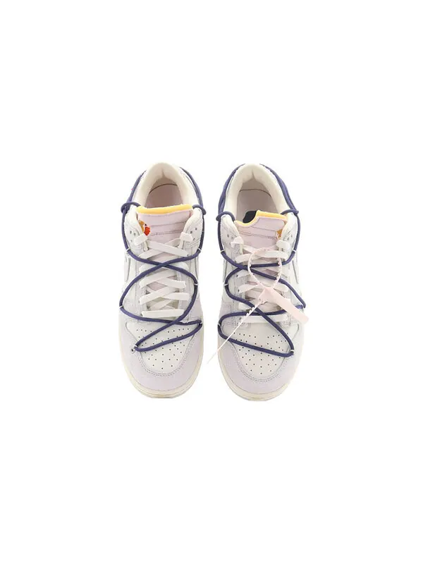 Кроссовки x off white dunk low Nike — изображение 4 из 4, серый/белый