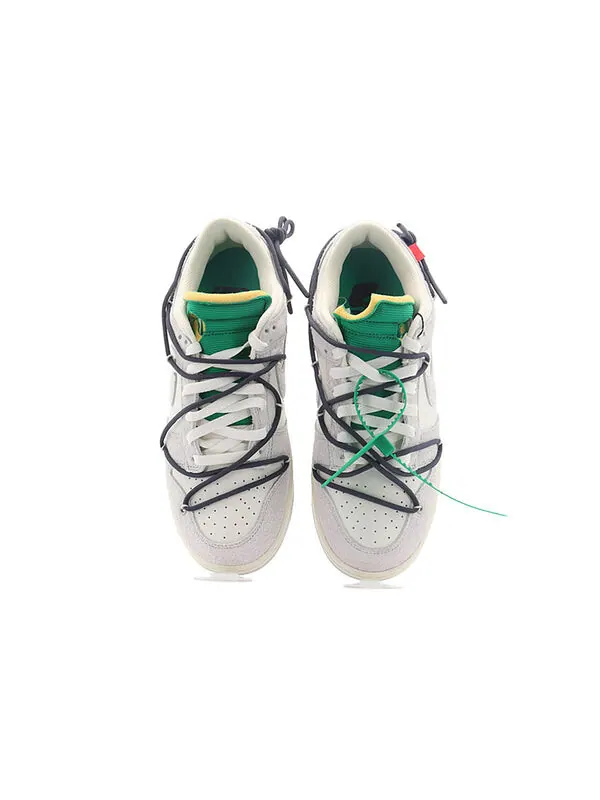 Кроссовки x off white dunk low Nike — изображение 4 из 4, серый/белый