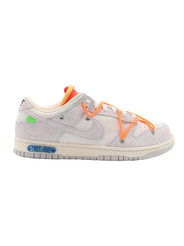 Кроссовки x off white dunk low Nike — изображение 2 из 4, серый/белый