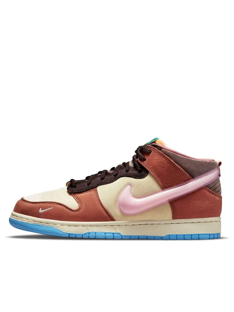 Кроссовки Nike x Social Status Dunk Mid 'Chocolate Milk' — изображение 1 из 6, коричневый