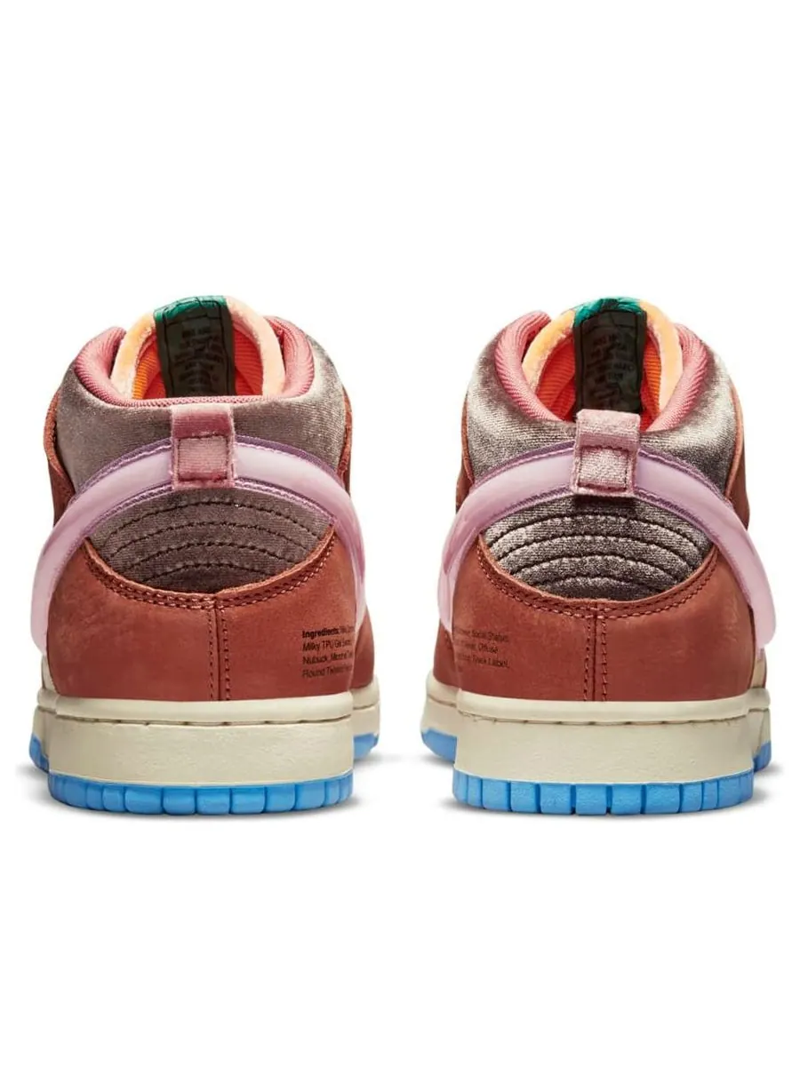 Кроссовки Nike x Social Status Dunk Mid 'Chocolate Milk' — изображение 5 из 6, коричневый