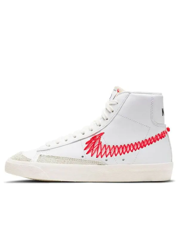 Кроссовки blazer mid '77 'double zig zag-stitched swoosh' Nike — изображение 1 из 4, белый/красный