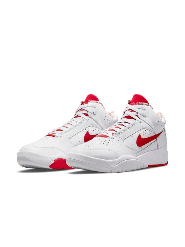 Кроссовки air flight lite mid Nike — изображение 3 из 4, белый/красный