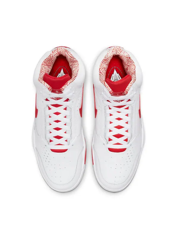 Кроссовки air flight lite mid Nike — изображение 4 из 4, белый/красный