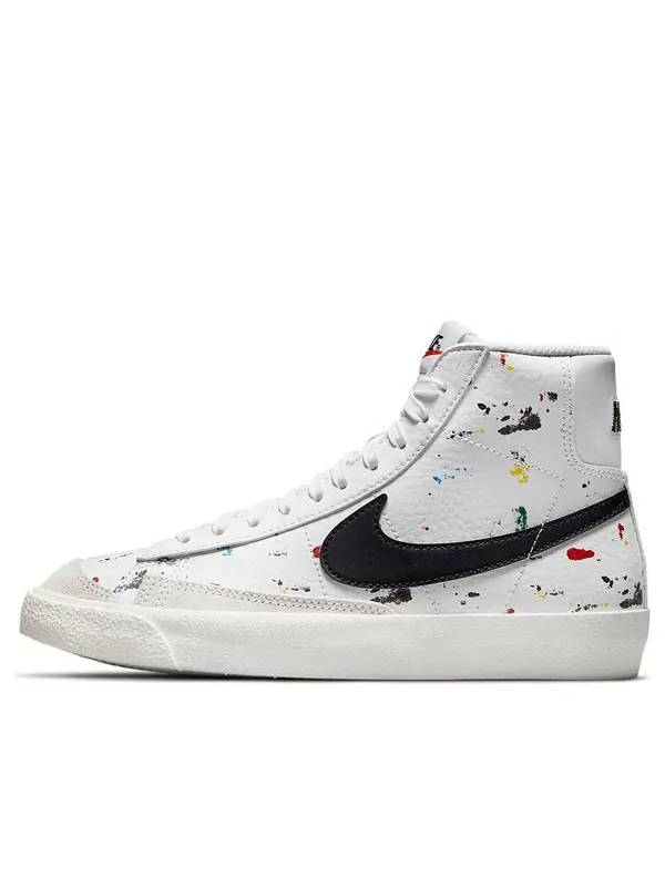 Кроссовки blazer mid '77 'paint splatter' Nike — изображение 1 из 4, белый/черный