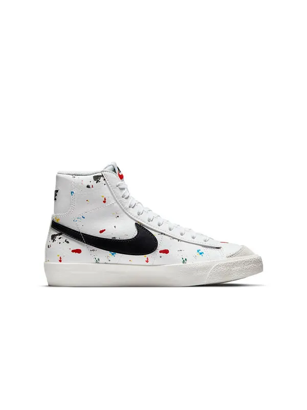 Кроссовки blazer mid '77 'paint splatter' Nike — изображение 2 из 4, белый/черный