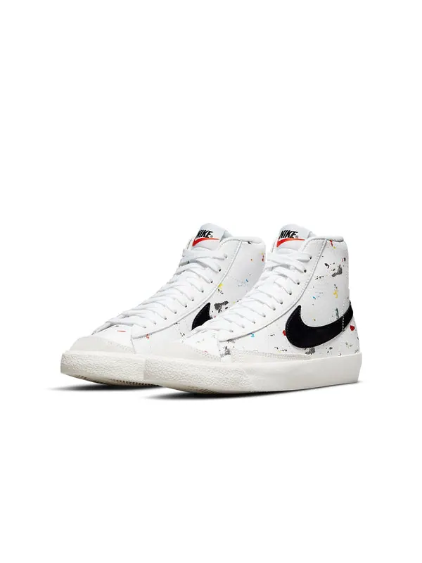 Кроссовки blazer mid '77 'paint splatter' Nike — изображение 3 из 4, белый/черный