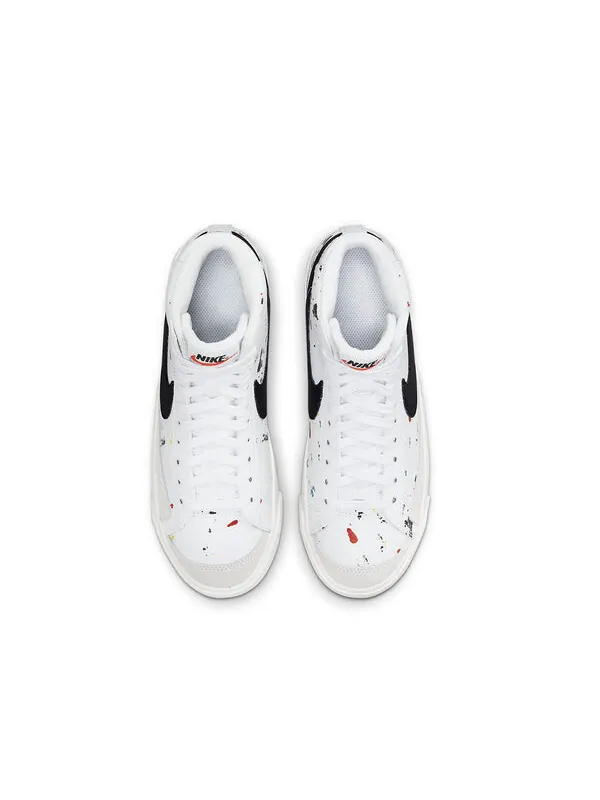 Кроссовки blazer mid '77 'paint splatter' Nike — изображение 4 из 4, белый/черный