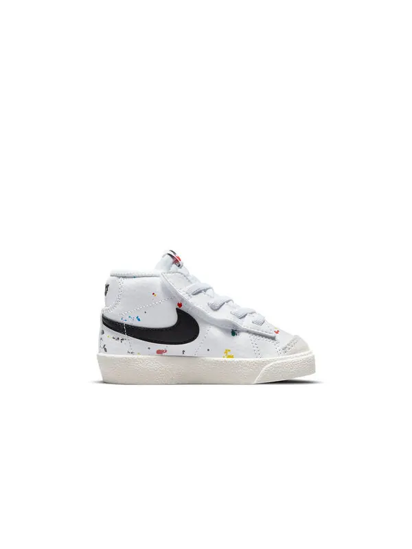 Кроссовки blazer mid '77 'paint splatter' Nike — изображение 2 из 4, белый/черный