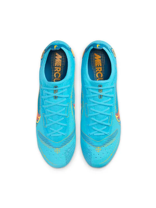 Кроссовки mercurial vapor 14 elite fg Nike — изображение 2 из 4, синий//оранжевый