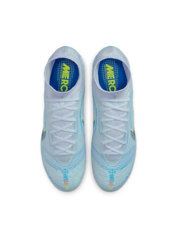 Кроссовки mercurial superfly 8 elite fg 'progress pack' Nike — изображение 2 из 4, серый/синий/черный