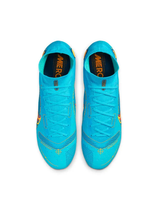 Кроссовки mercurial superfly 8 elite ag blue Nike — изображение 2 из 4, синий