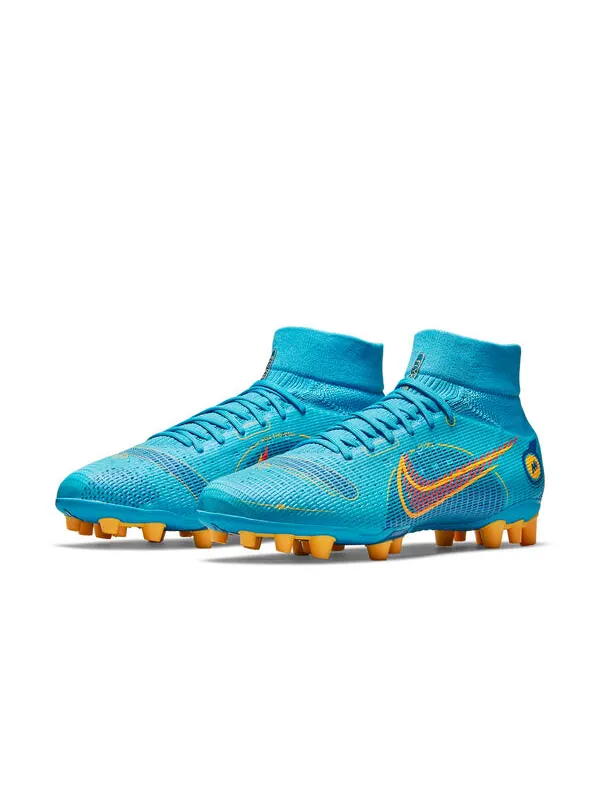 Кроссовки mercurial superfly 8 pro ag Nike — изображение 4 из 4, синий/желтый