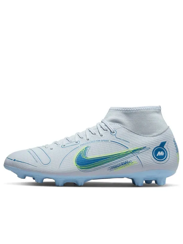 Кроссовки mercurial superfly 8 academy hg 'white blue' Nike — изображение 1 из 4, белый