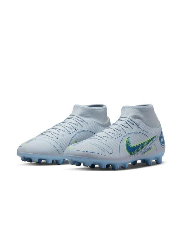 Кроссовки mercurial superfly 8 academy hg 'white blue' Nike — изображение 4 из 4, белый