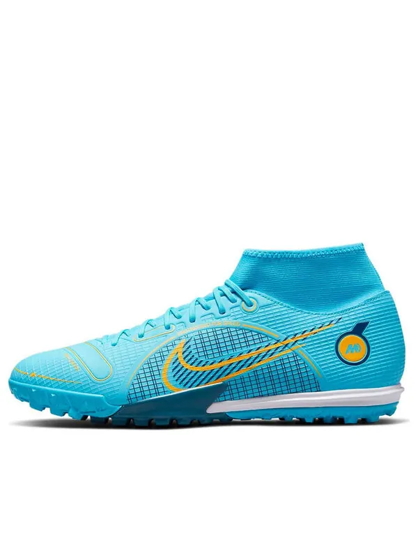 Кроссовки mercurial superfly 8 академия tf Nike — изображение 1 из 4, синий/белый