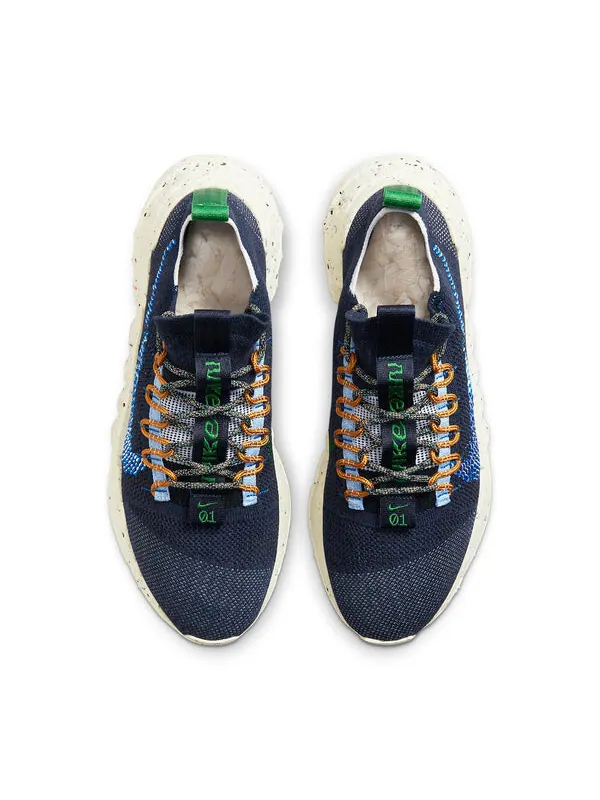 Кроссовки space hippie 01 'obsidian' Nike — изображение 4 из 4, синий/синий/белый