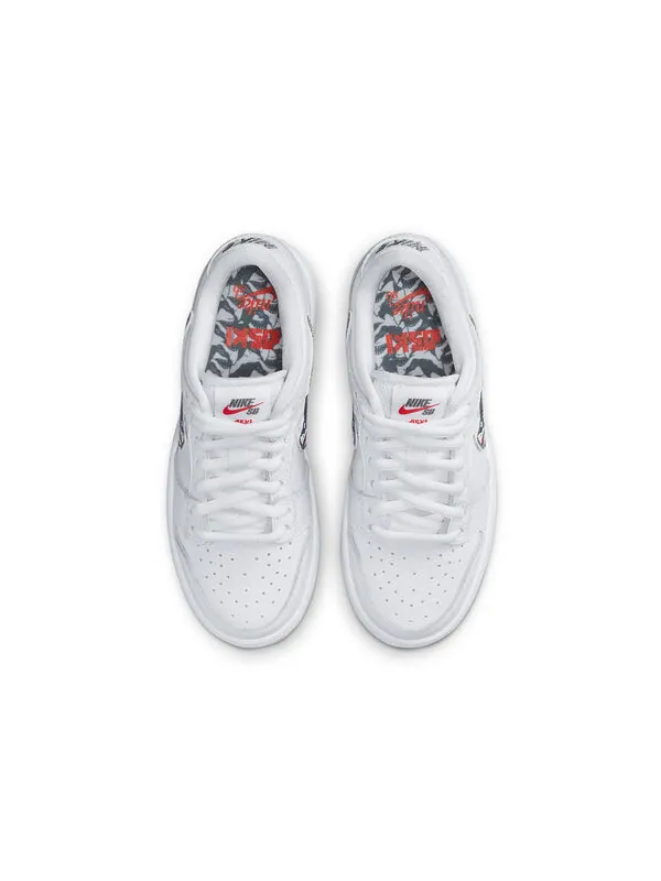 Кроссовки x oski sb dunk low Nike — изображение 4 из 4, белый/серый