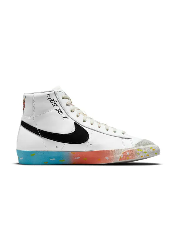 Кроссовки blazer mid '77 vintage 'make it count' Nike — изображение 2 из 4, белый/синий/красный
