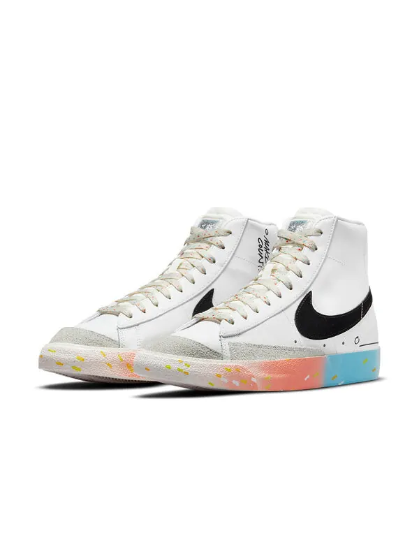 Кроссовки blazer mid '77 vintage 'make it count' Nike — изображение 3 из 4, белый/синий/красный